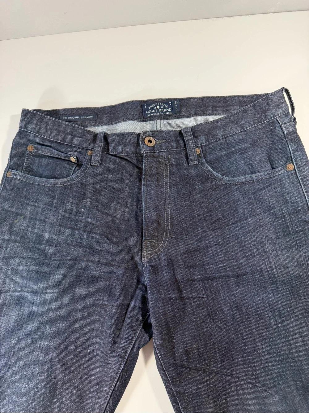 Lucky Brand 222 Original Straight Dark Wash Jeans 32x30